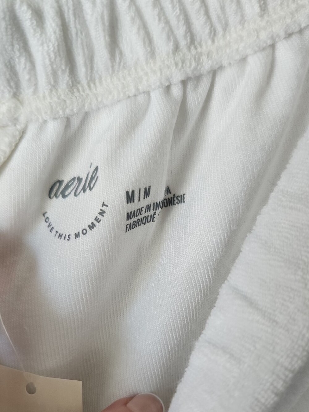 aerie - NWT White Real Hot Terry Boxer - M - Picture 5 of 6